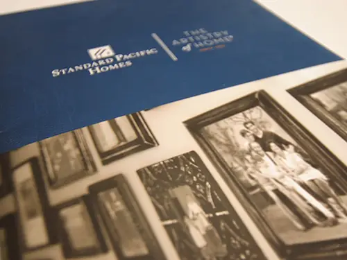 Standard Pacific Homes presentation folder